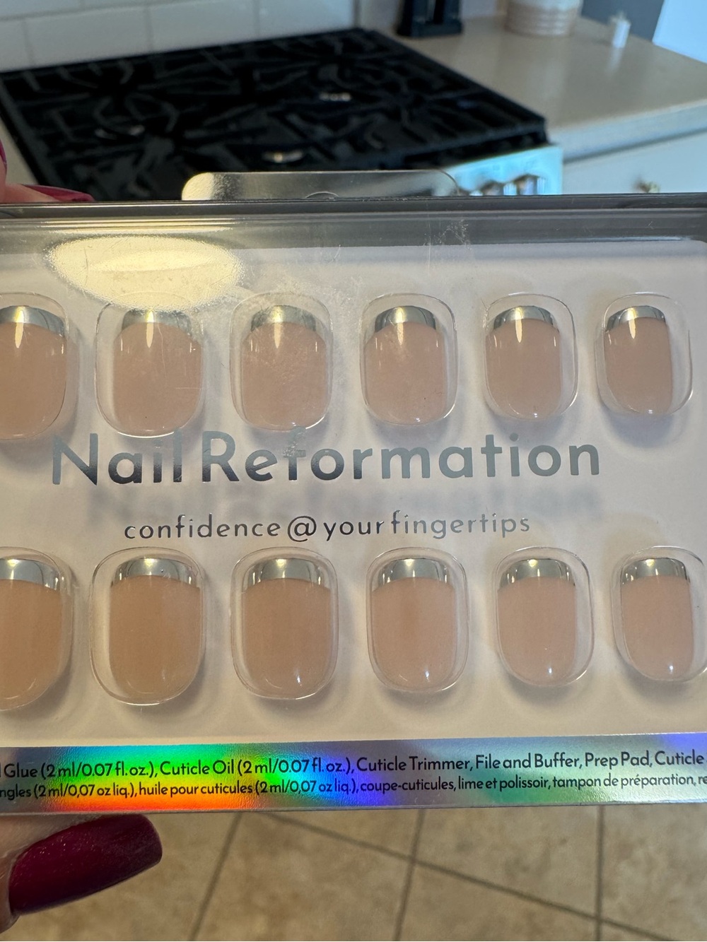 Nail Reformation - “Metallic Accent” - Short Square  New in Box!